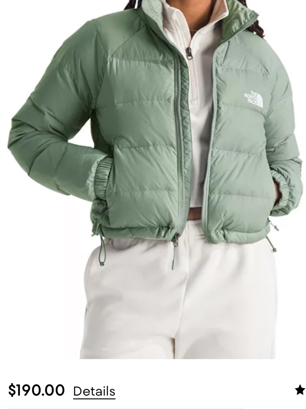 The North Face Women's Slate Moss Cropped Puffer Jacket